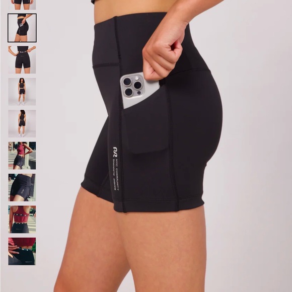 NWT Bandit Running stamina high waist shorts 5” black - Picture 5 of 6